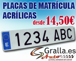 Placas de Matr&iacute;cula desde 14,50&euro;