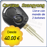Carcasa para llaves con mando Ssangyong