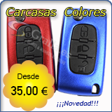 Carcasas de colores llave Abatible Citroen