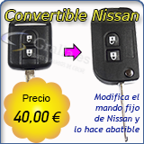 Llave abatible Nissan Qashqai, Micra