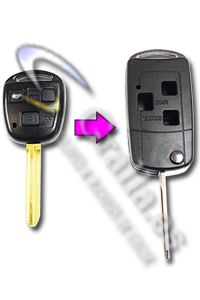 Carcasa convertible para Mando Toyota