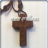 Cruz madera grabada