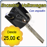 Encastre con espadin mando Volkswagen