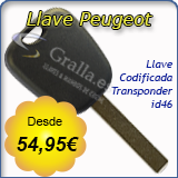 Llave Codificada Peugeot