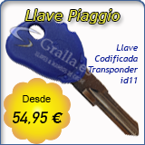 Llave Codificada Piaggio
