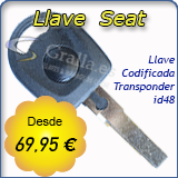 Llave Codificada con Transponder Seat