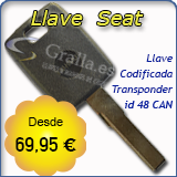 Llave Codificada con Transponder Seat