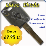 Llave Codificada Skoda