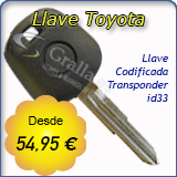Oferta en llaves Toyota