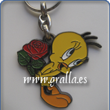 Llavero Piol&iacute;n y rosas