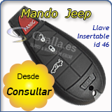 Llave con mando Jeep Compass, Commander, Gran Cherokee