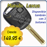Llave con mando Lexus