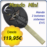 Llave con mando Mini de 3 botones