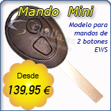 Llave con mando Mini de 2 botones
