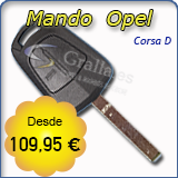 Llave con Mando Opel Corsa