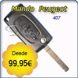 Mando con llave Abatible Peugeot 407