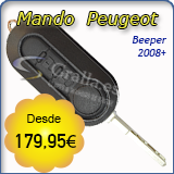 Mando con llave Abatible Peugeot Biper