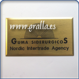 Placa con Logotipo Empresa